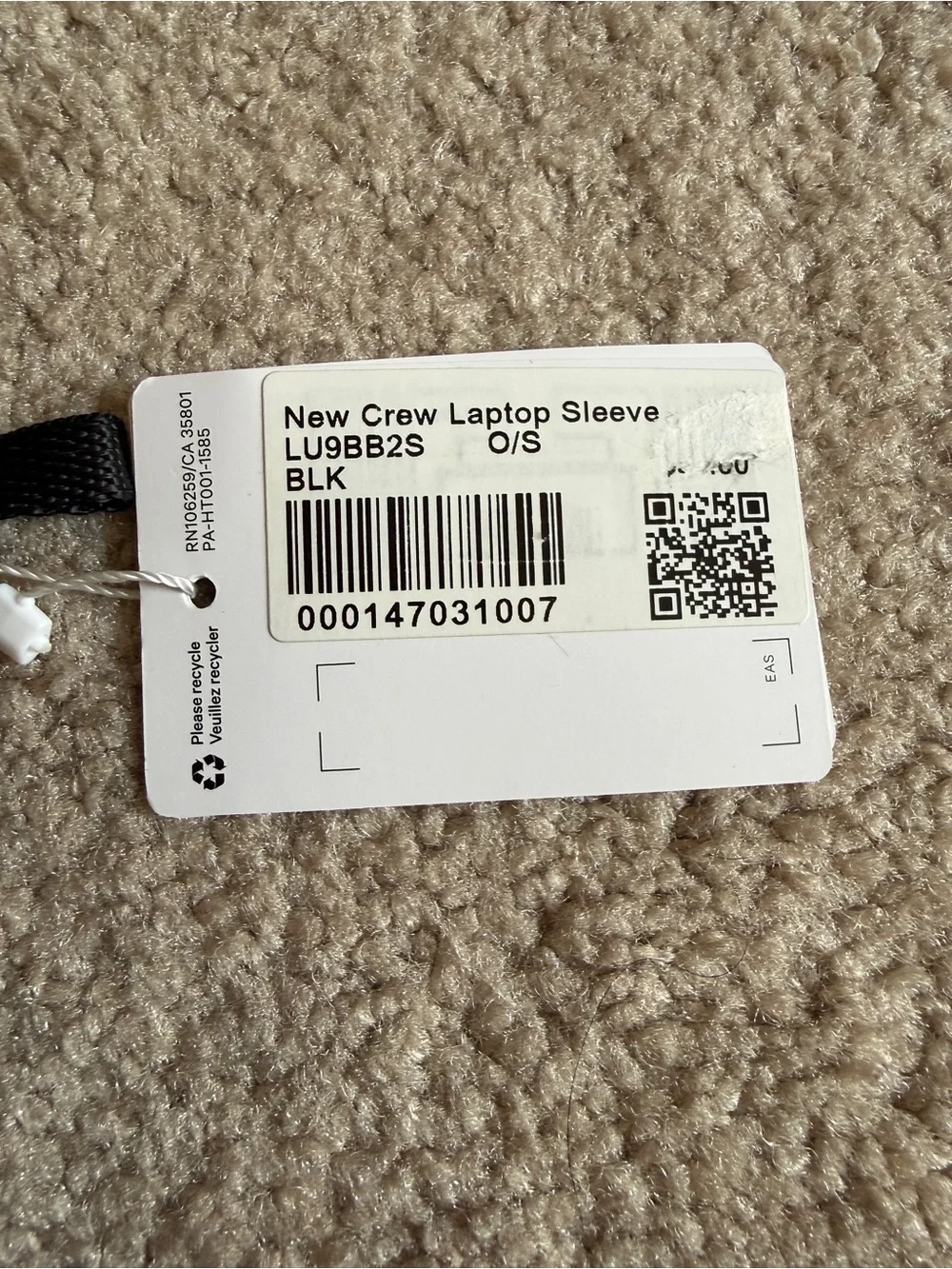 NWT Lululemon New Crew Laptop Sleeve